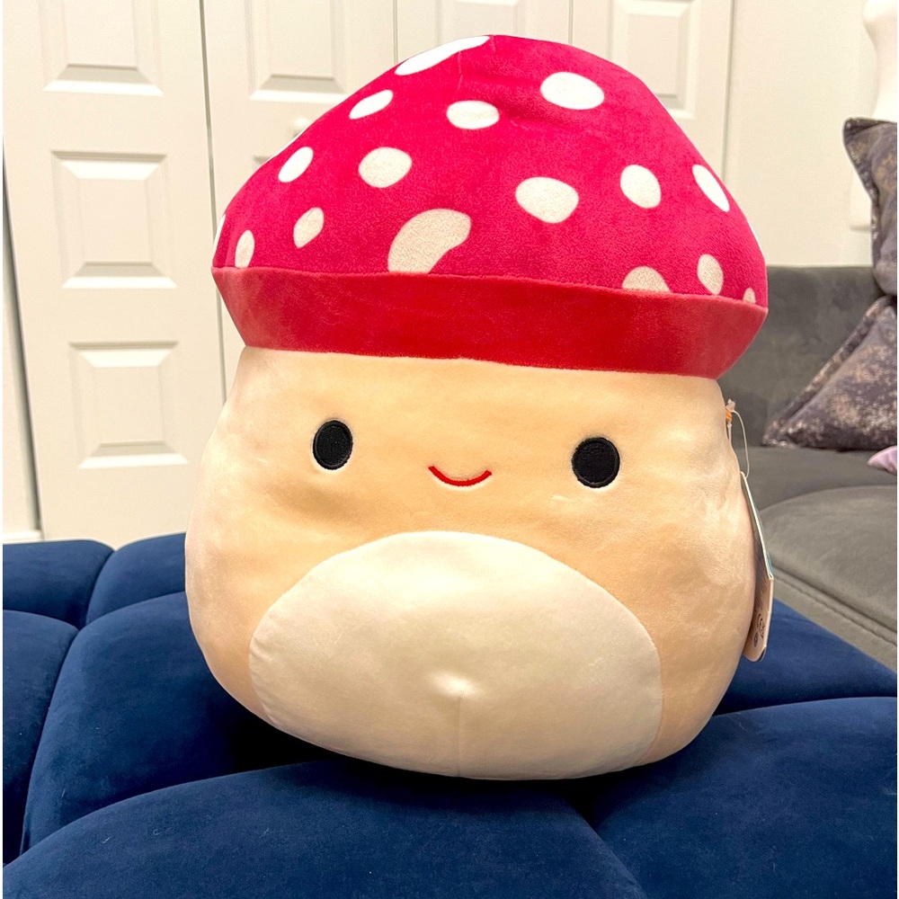 RARE NWT 12” Mushroom Malcolm Squishmallow
